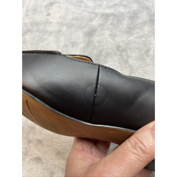 Franco Sarto Belamour Loafers Mens 8.5M Black Faux Leather Pointed Toe Flats - Picture 9 of 9